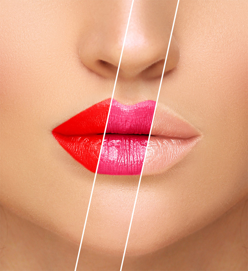 Different Coloured Lipstick