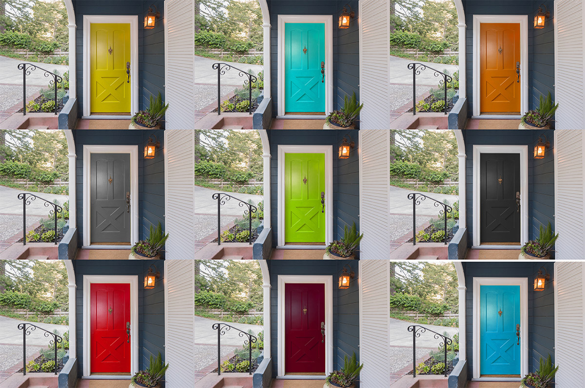 Multiple Front Door Colours