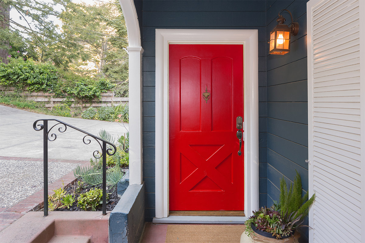 Red Painted Door