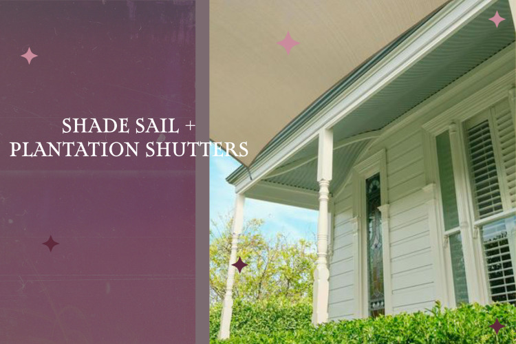 Shade Sail Plantation Shutters