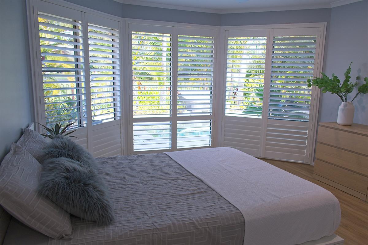 Plantation Shutters with Shade Sails